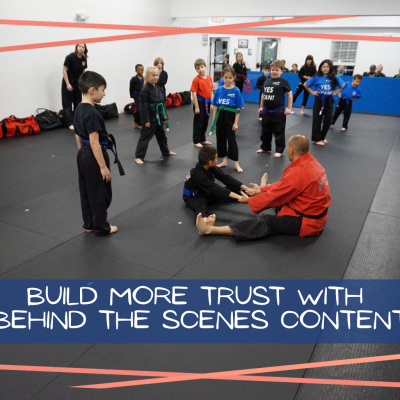 build more trust with behind the scenes content