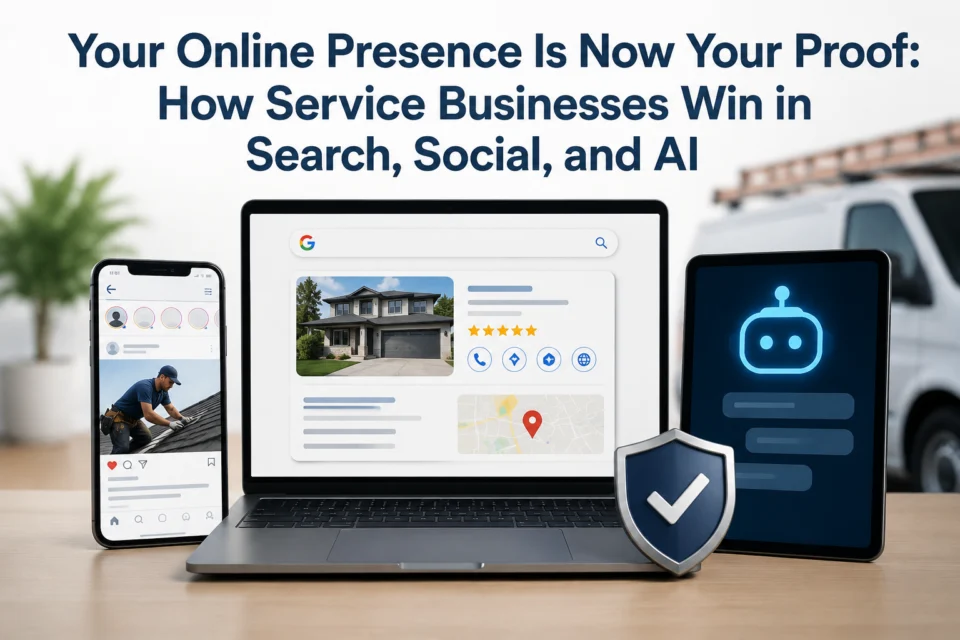 Your Online Presence Is Now Your Proof: How Service Businesses Win in Search, Social, and AI