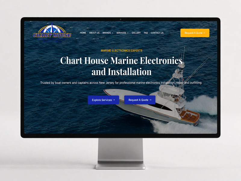 Charthouse Marine Electronics website