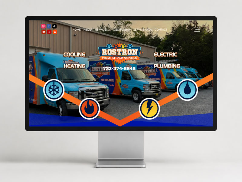 Rostron Premium Home Services website